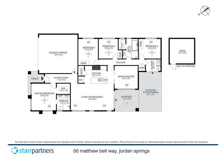 Floorplan of Homely house listing, 50 Matthew Bell Way, Jordan Springs NSW 2747