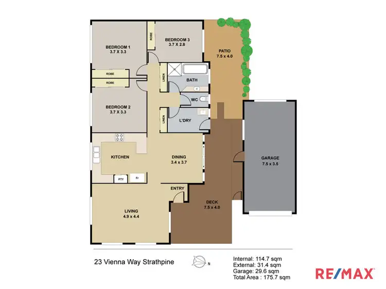 Floorplan of Homely house listing, 23 Vienna Way, Strathpine QLD 4500