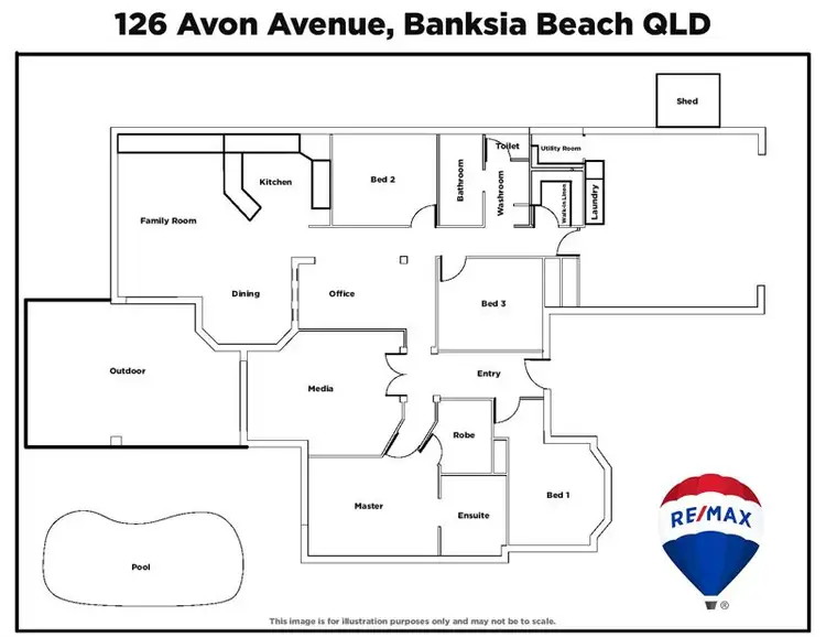 Floorplan of Homely house listing, 126 Avon Ave, Banksia Beach QLD 4507