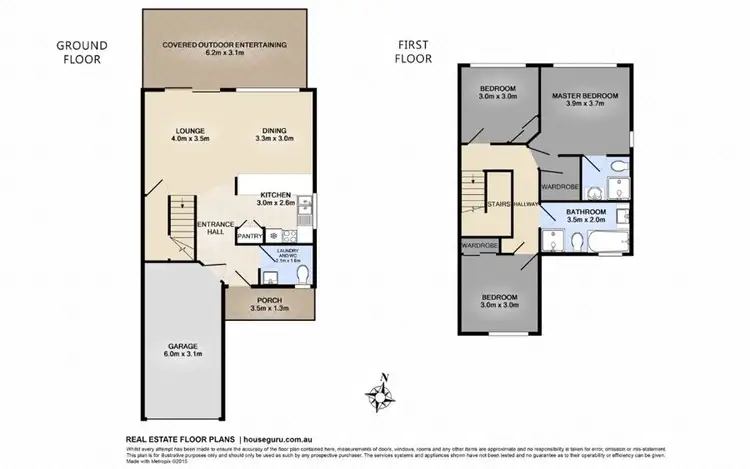 Floorplan of Homely townhouse listing, 34/9-15 Harrier Drive, Burleigh Waters QLD 4220