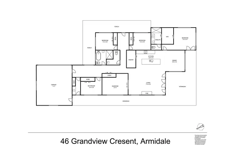 Floorplan of Homely house listing, 46 Grandview Crescent, Armidale NSW 2350