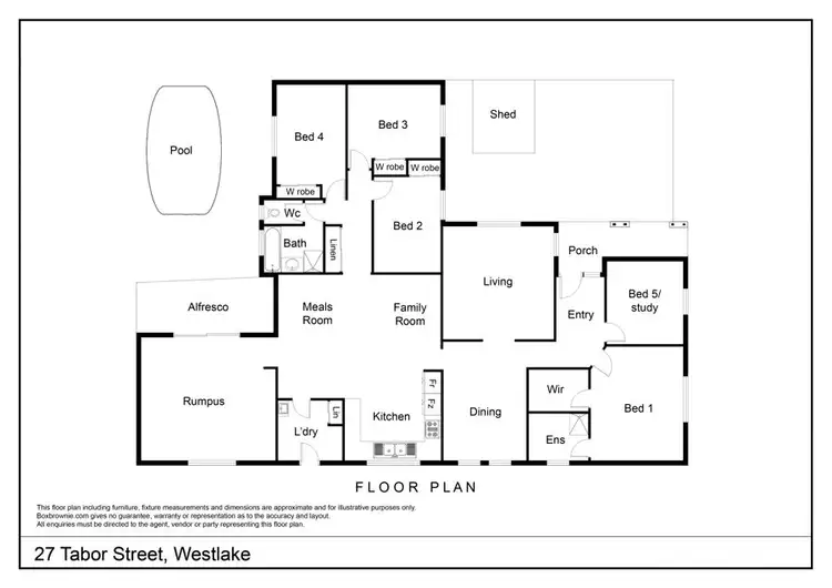 Floorplan of Homely house listing, 27 Tabor Street, Westlake QLD 4074