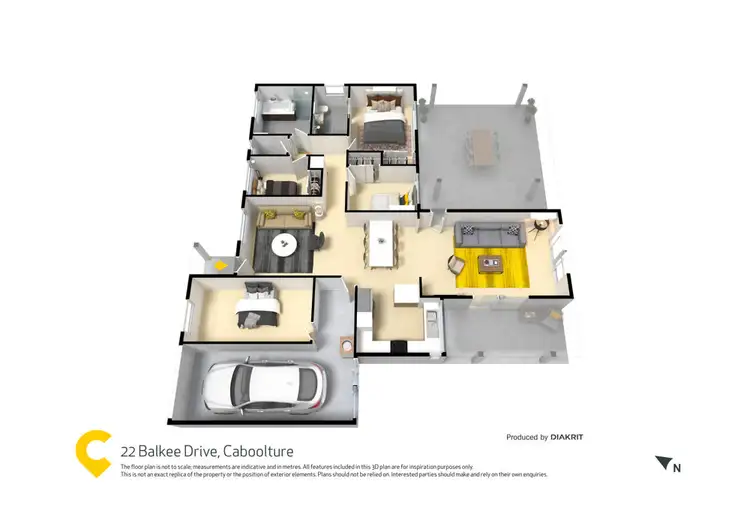 Floorplan of Homely house listing, 22 Balkee Drive, Caboolture QLD 4510