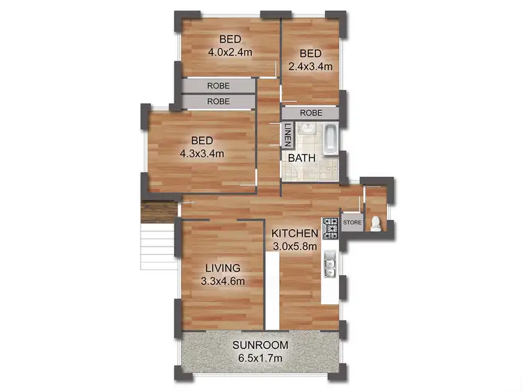 Floorplan of Homely house listing, 100 Armstrong Road, Cannon Hill QLD 4170