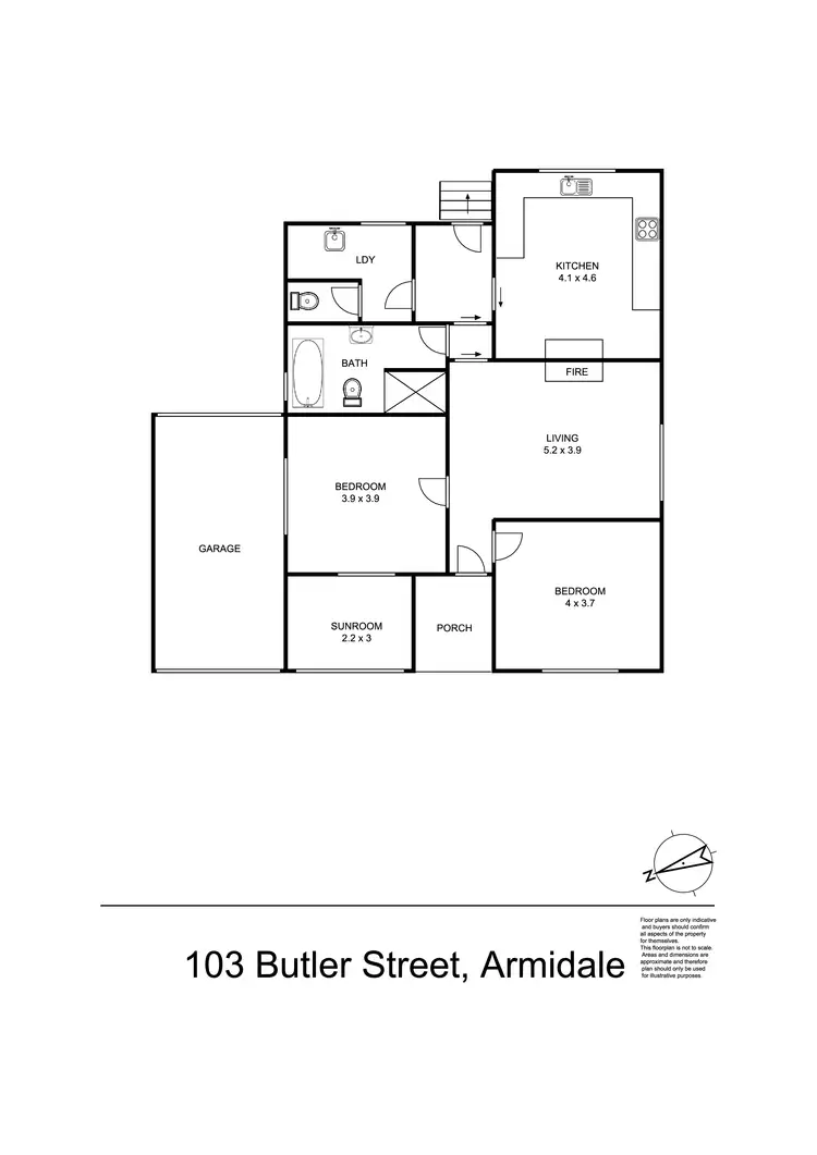 Floorplan of Homely house listing, 103 Butler Street, Armidale NSW 2350