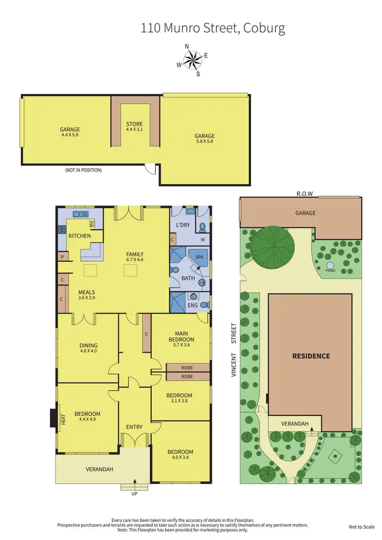 Floorplan of Homely house listing, 110 Munro Street, Coburg VIC 3058