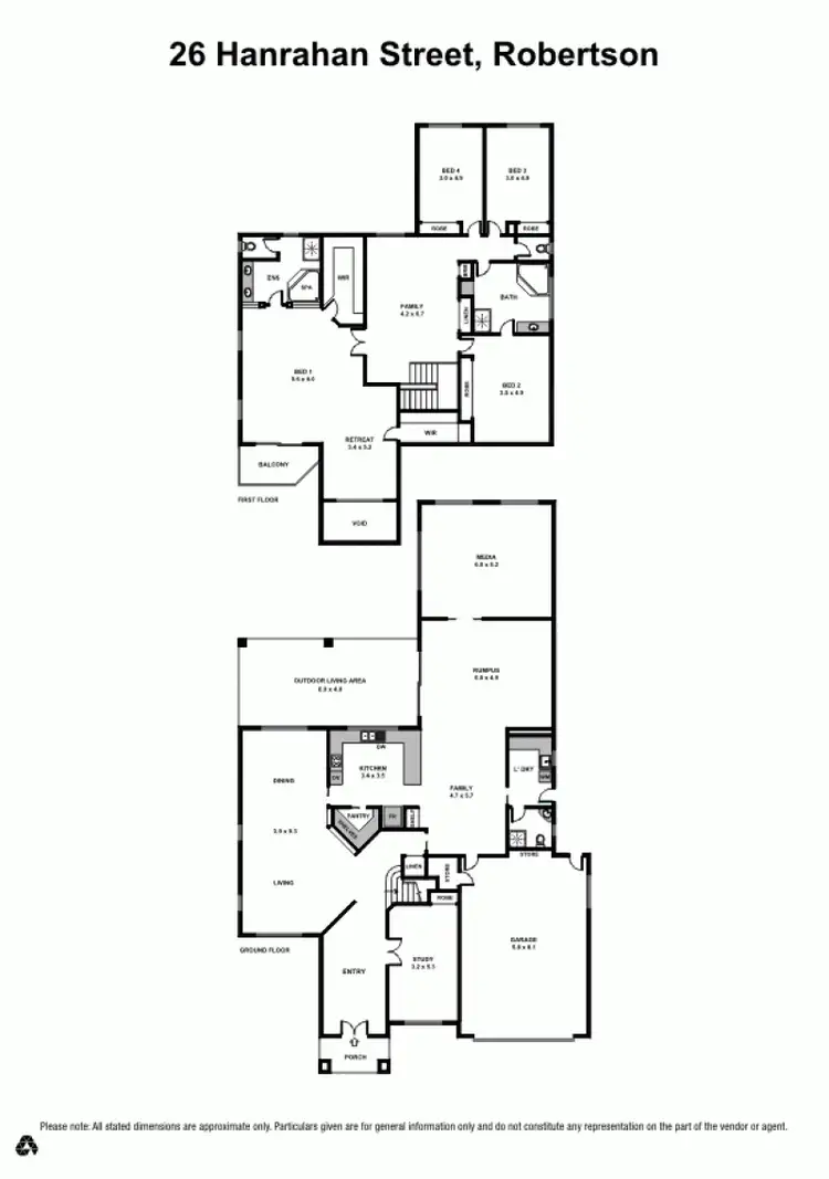 Floorplan of Homely house listing, 26 Hanrahan Street, Robertson QLD 4109