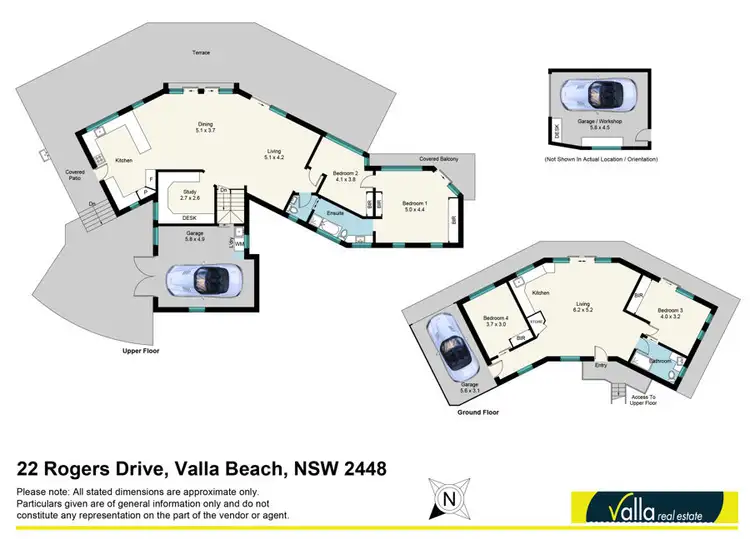 Floorplan of Homely house listing, 22 Rogers Drive, Valla Beach NSW 2448