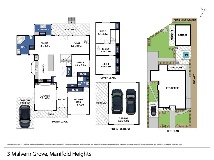 Floorplan of Homely house listing, 3 Malvern Grove, Manifold Heights VIC 3218