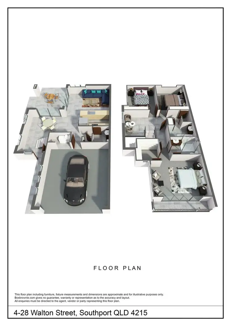 Floorplan of Homely townhouse listing, 4/28 Walton Street, Southport QLD 4215
