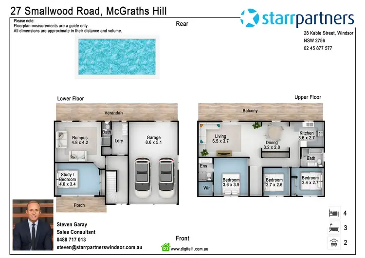 Floorplan of Homely house listing, 27 Smallwood Road, Mcgraths Hill NSW 2756