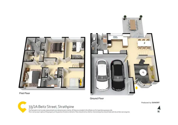 Floorplan of Homely townhouse listing, 33/2A Beitz Street, Strathpine QLD 4500