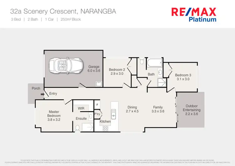 Floorplan of Homely house listing, 32A Scenery Crescent, Narangba QLD 4504