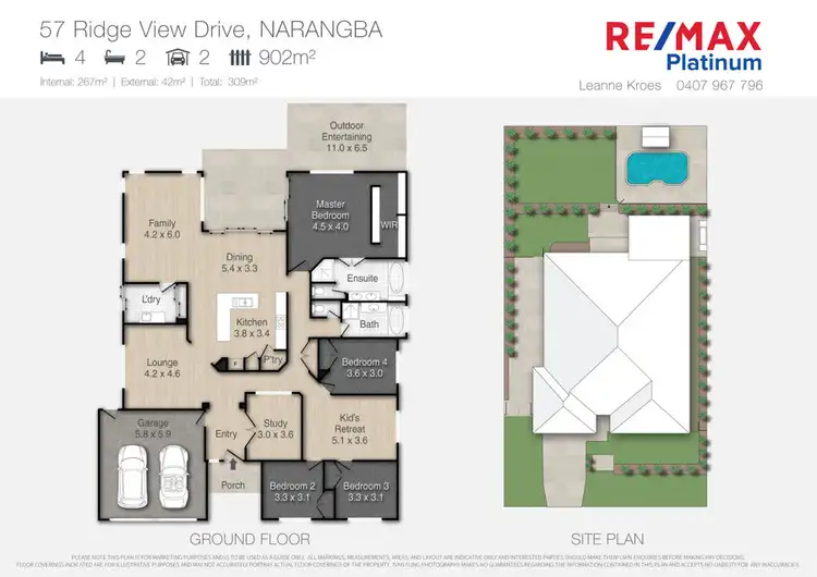 Floorplan of Homely house listing, 57 Ridge View Drive, Narangba QLD 4504