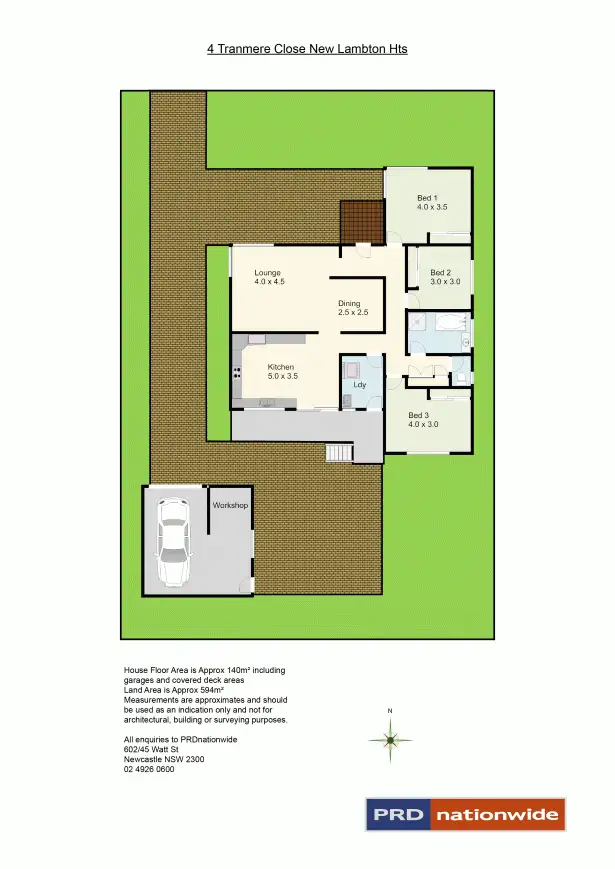 Floorplan of Homely house listing, 4 Tranmere Close, New Lambton Heights NSW 2305