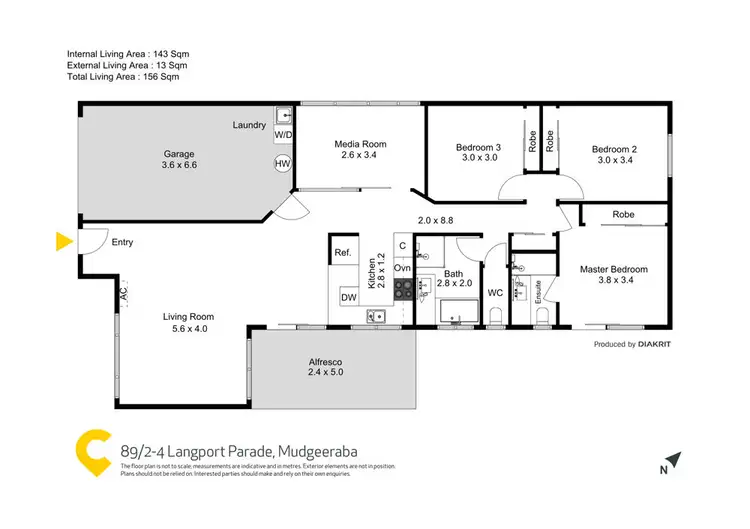 Floorplan of Homely house listing, 89/2-4 Langport Parade, Mudgeeraba QLD 4213
