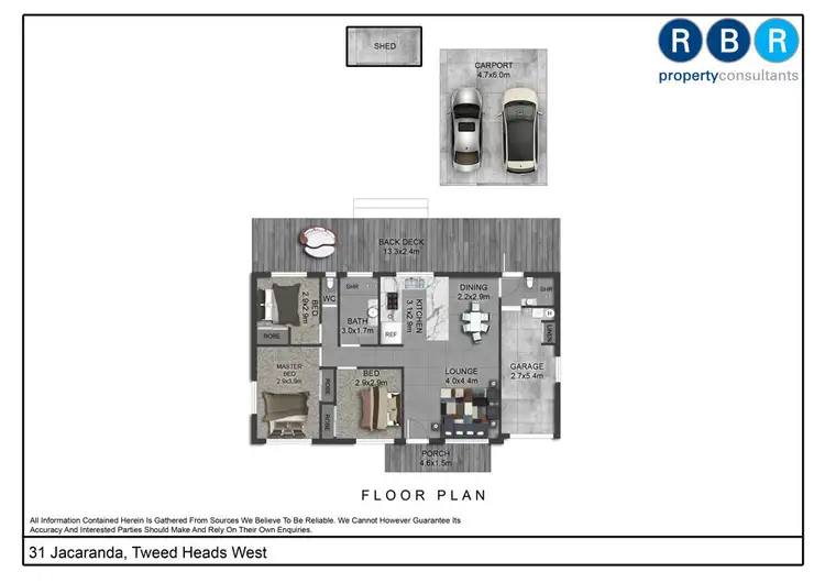 Floorplan of Homely house listing, 31 Jacaranda Avenue, Tweed Heads West NSW 2485