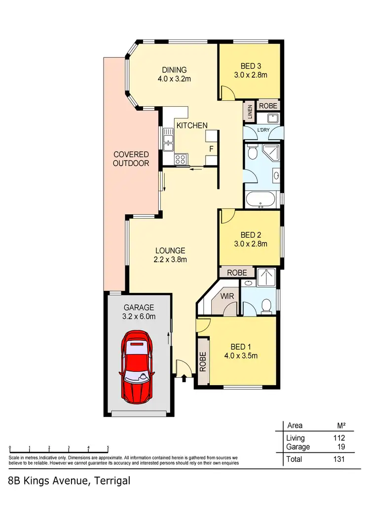 Floorplan of Homely semi-detached listing, 8B Kings Avenue, Terrigal NSW 2260