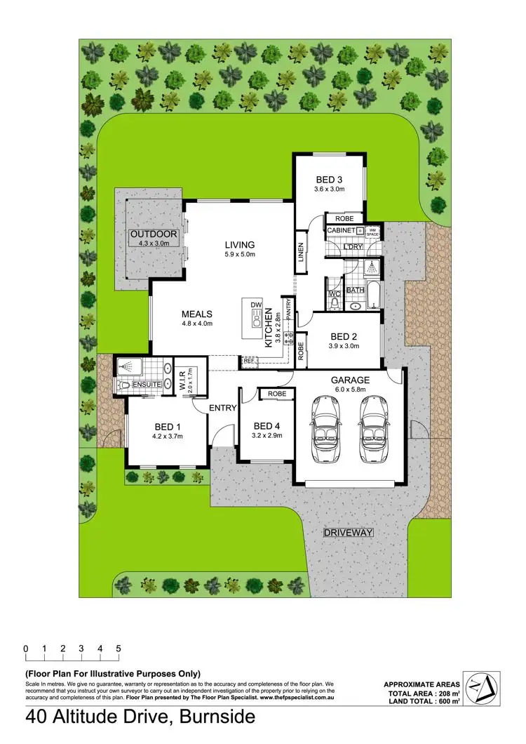 Floorplan of Homely house listing, 40 Altitude Drive, Burnside QLD 4560