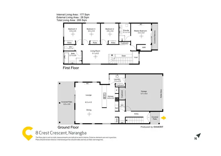 Floorplan of Homely house listing, 8 Crest Street, Narangba QLD 4504