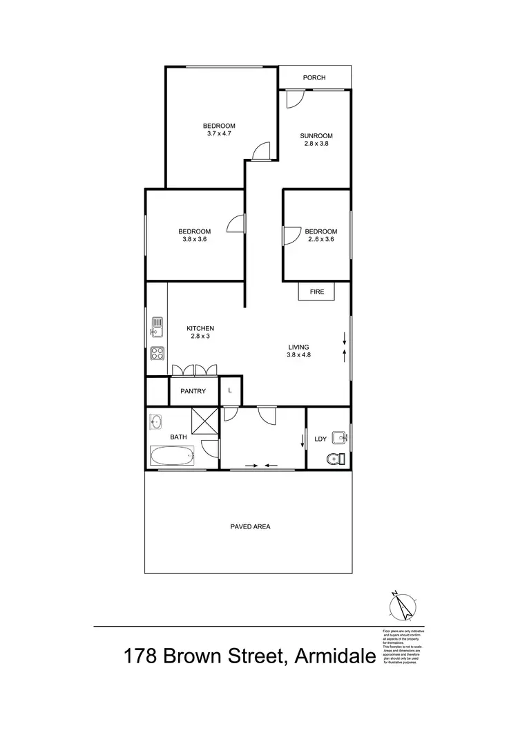 Floorplan of Homely house listing, 178 Brown Street, Armidale NSW 2350