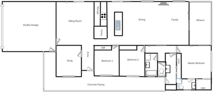 Floorplan of Homely rural property listing, 1053 Black Range Rd, Yass NSW 2582