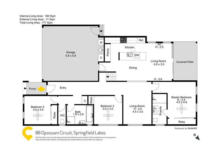 Floorplan of Homely house listing, 88 Opossum Circuit, Springfield Lakes QLD 4300