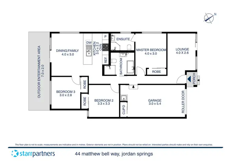 Floorplan of Homely house listing, 44 Matthew Bell Way, Jordan Springs NSW 2747