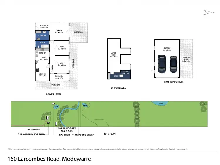 Floorplan of Homely rural property listing, 160 Larcombes Road, Modewarre VIC 3240
