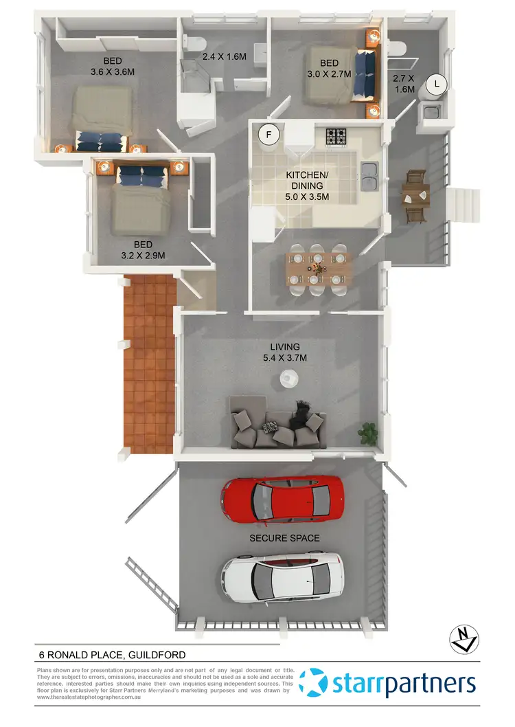 Floorplan of Homely house listing, 6 Ronald Place, Guildford NSW 2161
