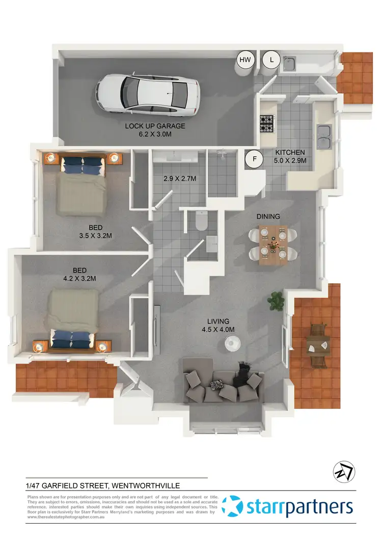Floorplan of Homely villa listing, 1/47 Garfield Street, Wentworthville NSW 2145