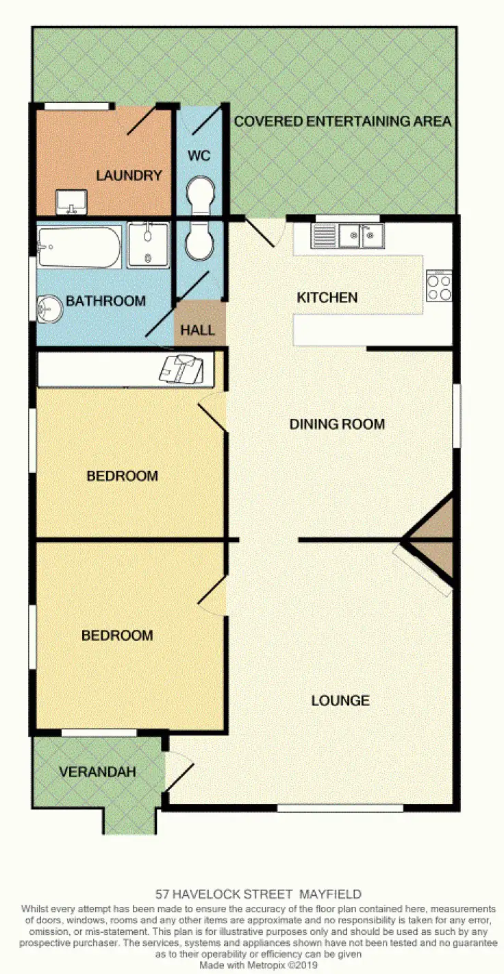 Floorplan of Homely house listing, 57 Havelock Street, Mayfield NSW 2304