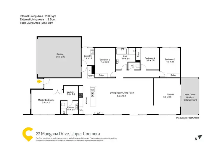 Floorplan of Homely house listing, 22 Mungana Drive, Upper Coomera QLD 4209