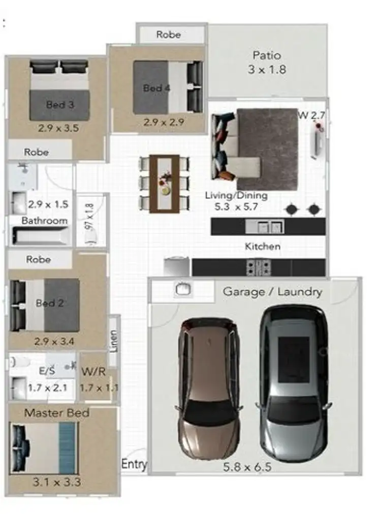 Floorplan of Homely house listing, z20 Mount Barney Crescent, Park Ridge QLD 4125