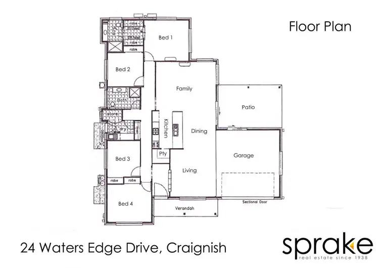 Floorplan of Homely house listing, 24 Waters Edge Drive, Craignish QLD 4655
