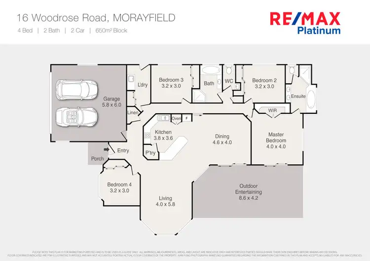Floorplan of Homely house listing, 16 Woodrose Road, Morayfield QLD 4506