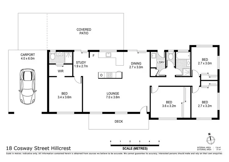 Floorplan of Homely house listing, 18 Cosway St, Hillcrest QLD 4118