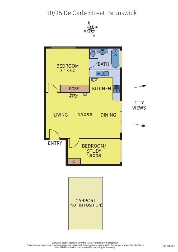 Floorplan of Homely apartment listing, 10/15 De Carle Street, Brunswick VIC 3056