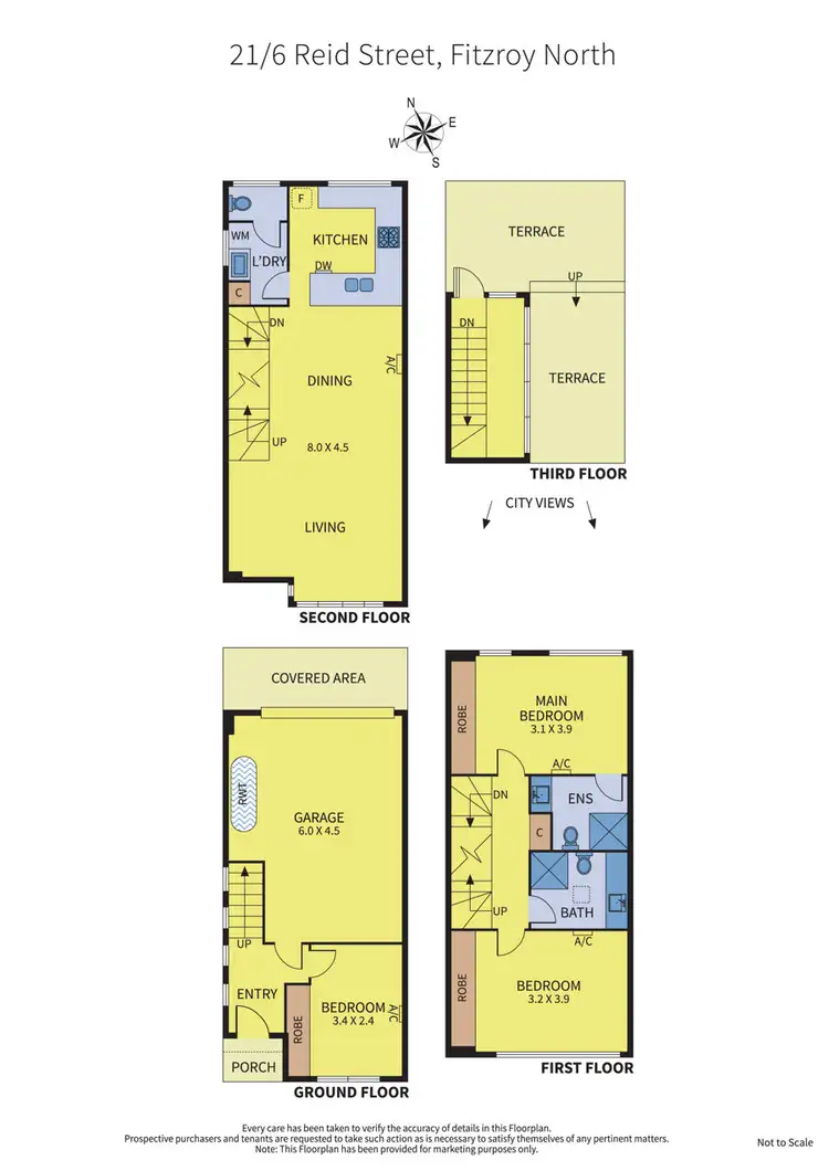 Floorplan of Homely townhouse listing, 21/6 Reid Street, Fitzroy North VIC 3068