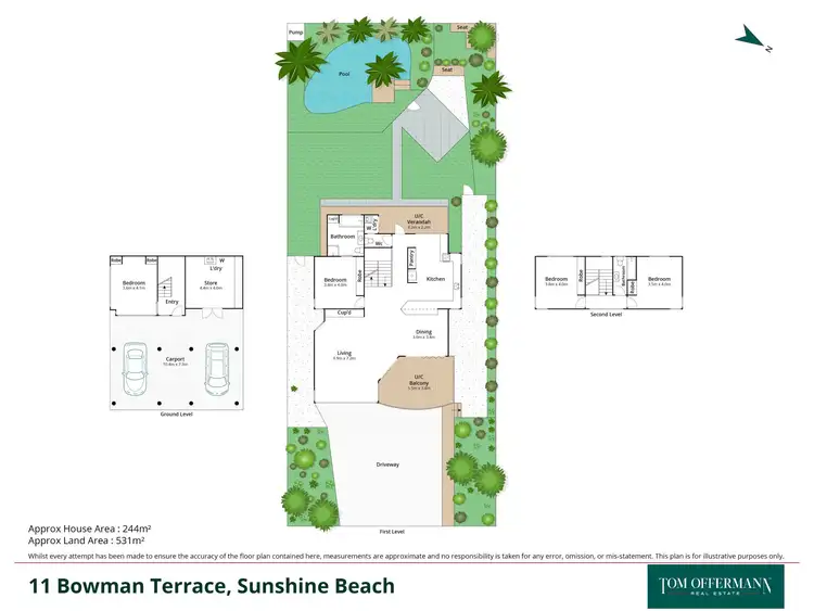 Floorplan of Homely house listing, 11 Bowman Terrace, Sunshine Beach QLD 4567