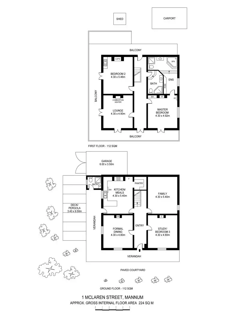Floorplan of Homely house listing, 1 McLaren Street, Mannum SA 5238