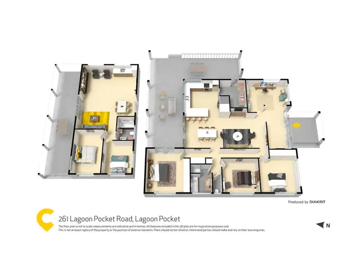 Floorplan of Homely rural property listing, 261 Lagoon Pocket Road, Lagoon Pocket QLD 4570