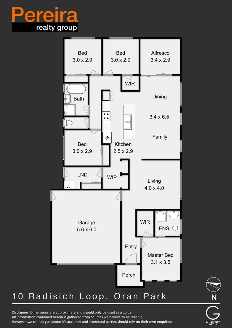 Floorplan of Homely house listing, 10 Radisich Loop, Oran Park NSW 2570
