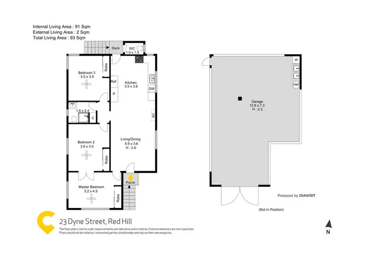 Floorplan of Homely house listing, 23 Dyne Street, Red Hill QLD 4059