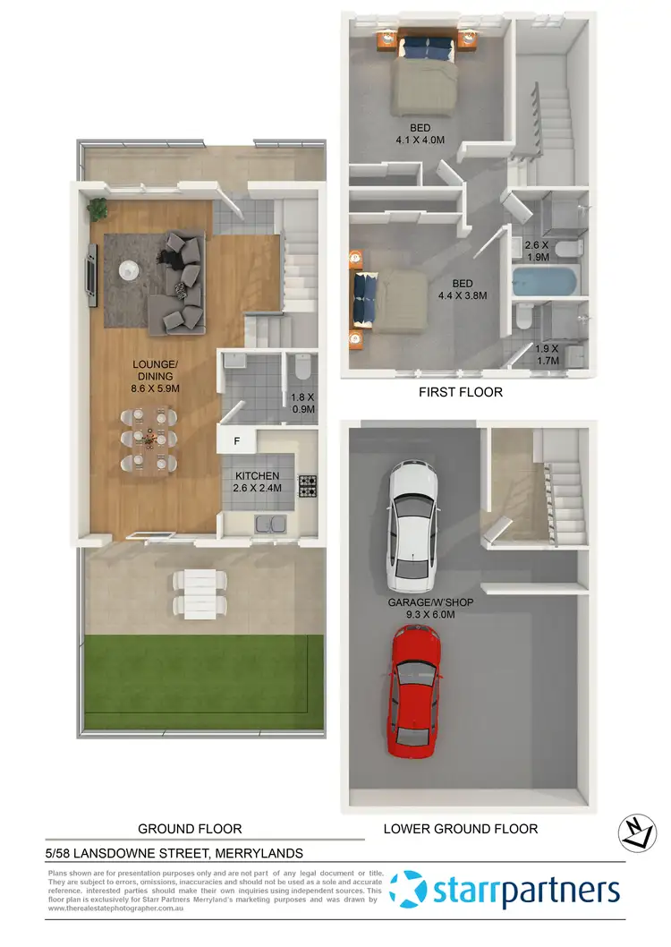 Floorplan of Homely townhouse listing, 5/58 Lansdowne Street, Merrylands NSW 2160