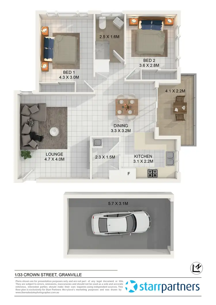 Floorplan of Homely unit listing, 1/33-35 Crown Street, Granville NSW 2142