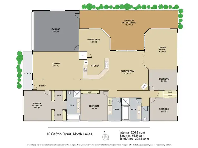 Floorplan of Homely house listing, 10 Sefton Court, North Lakes QLD 4509