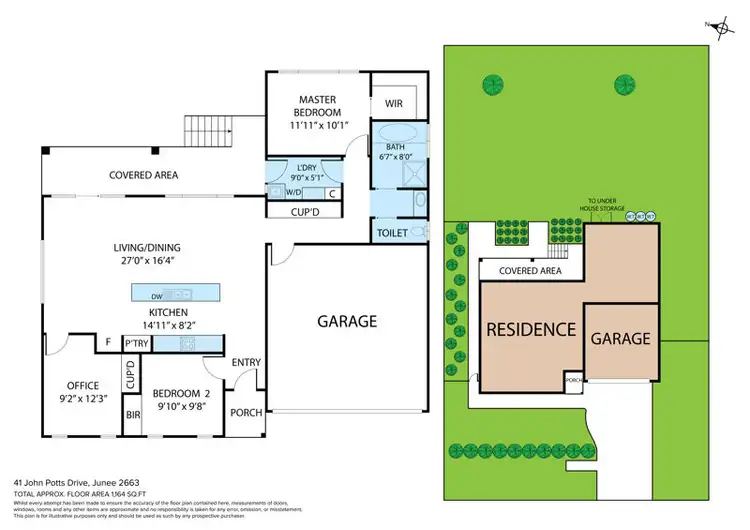 Floorplan of Homely house listing, 41 John Potts Dr, Junee NSW 2663