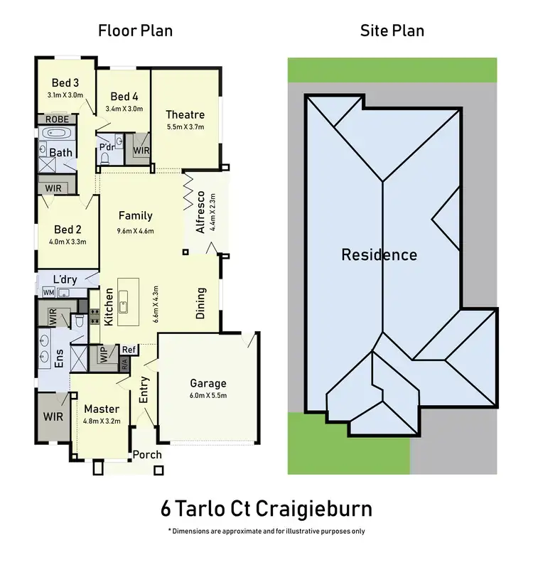 Floorplan of Homely house listing, 6 Tarlo Court, Craigieburn VIC 3064