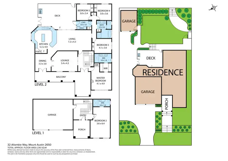 Floorplan of Homely house listing, 32 Allambie Way, Mount Austin NSW 2650